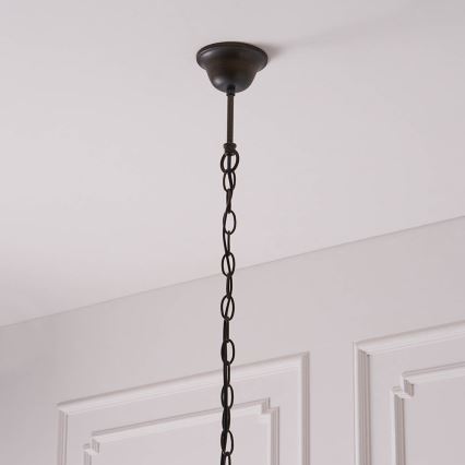 Endon 63937 - Tiffany-Kronleuchter ASTORIA an Kette 1xE27/60W/230V, Ø 40 cm