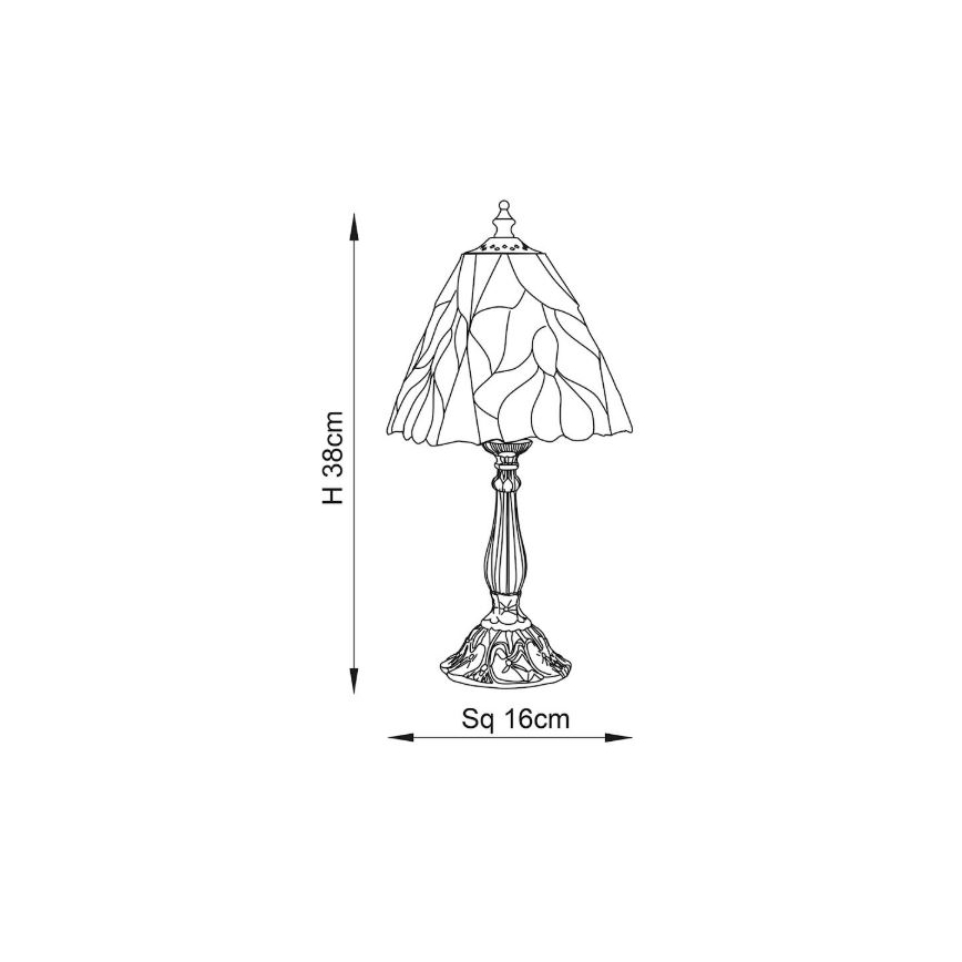 Endon 63963 - Tischleuchte BOTANICA 1xE14/40W/230V d 16 cm