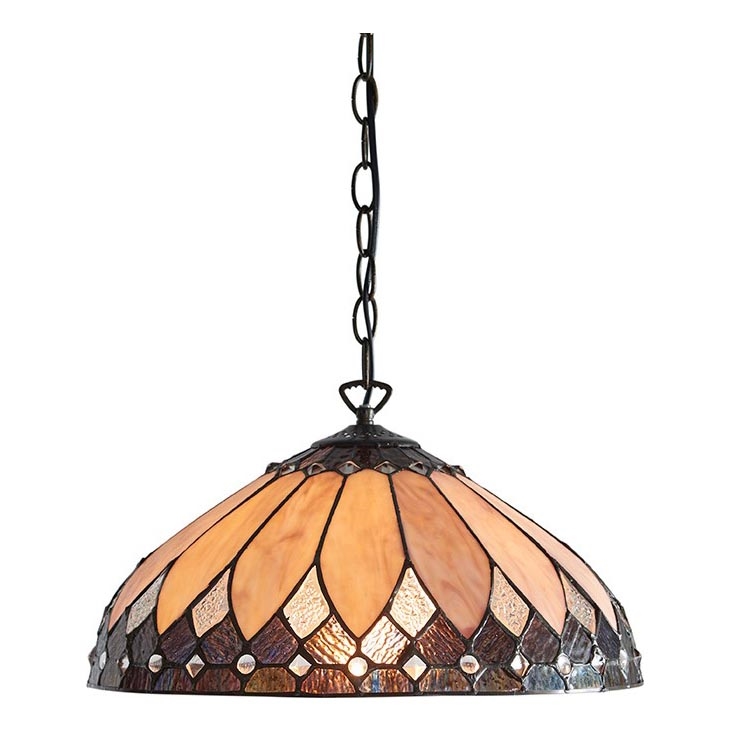 Endon 63977 - Hängeleuchte an Kette BROOKLYN 1xE27/60W/230V d 40 cm