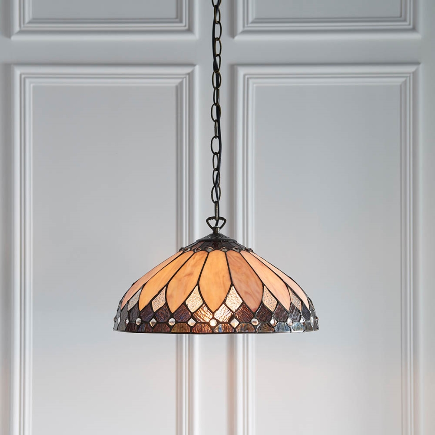 Endon 63977 - Hängeleuchte an Kette BROOKLYN 1xE27/60W/230V d 40 cm