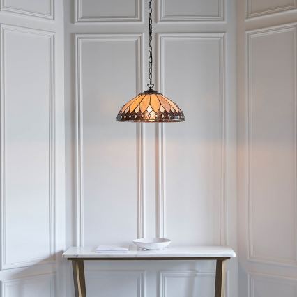 Endon 63977 - Hängeleuchte an Kette BROOKLYN 1xE27/60W/230V d 40 cm
