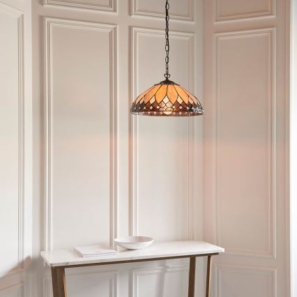 Endon 63977 - Hängeleuchte an Kette BROOKLYN 1xE27/60W/230V d 40 cm