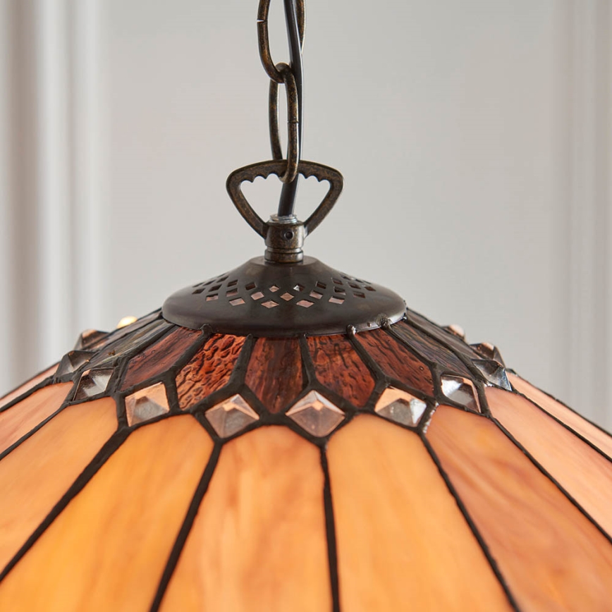Endon 63977 - Hängeleuchte an Kette BROOKLYN 1xE27/60W/230V d 40 cm
