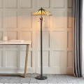 Endon 64041 - Stehleuchte Tiffany DARK STAR 2xE27/60W/230V Ø 49 cm
