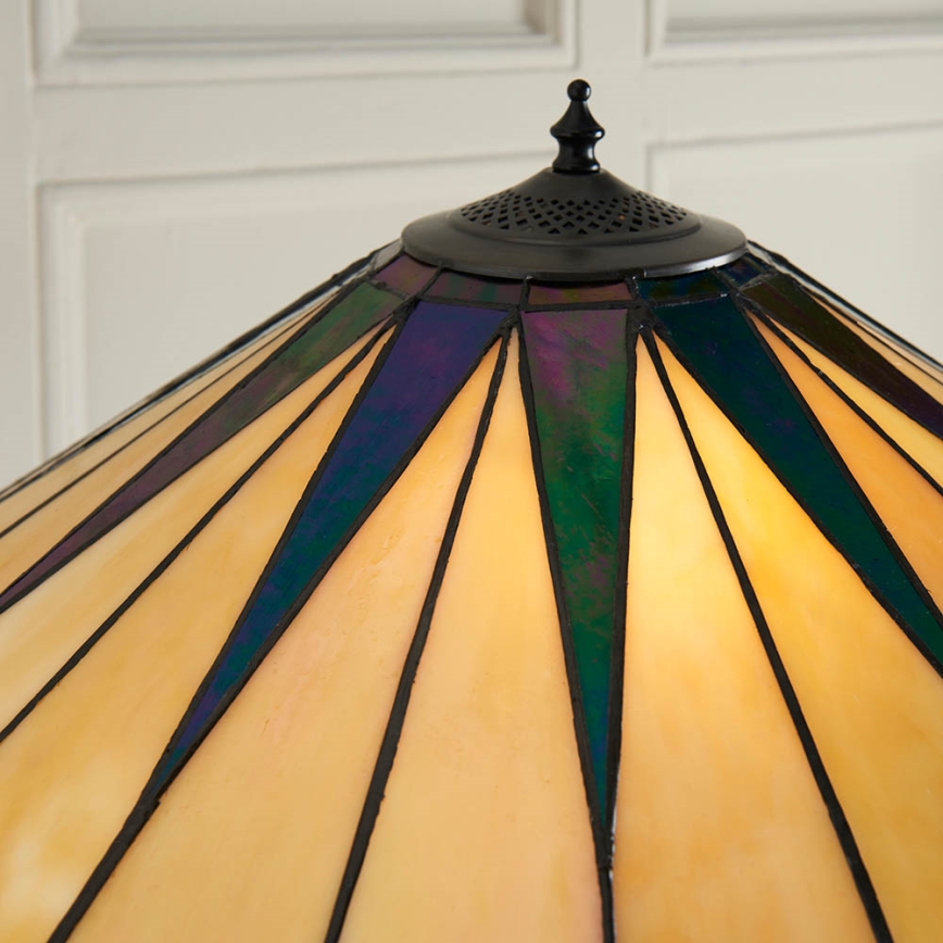 Endon 64041 - Stehleuchte Tiffany DARK STAR 2xE27/60W/230V Ø 49 cm