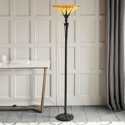 Endon 64042 - Stehleuchte DARK STAR 1xE27/60W/230V d 42 cm