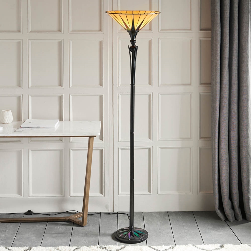 Endon 64042 - Stehleuchte DARK STAR 1xE27/60W/230V d 42 cm