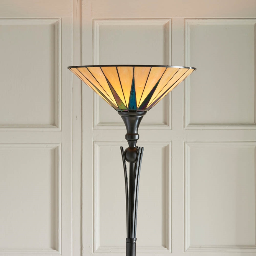 Endon 64042 - Stehleuchte DARK STAR 1xE27/60W/230V d 42 cm