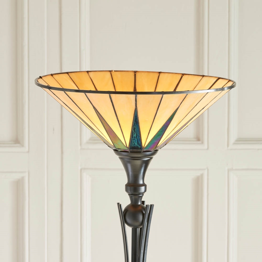 Endon 64042 - Stehleuchte DARK STAR 1xE27/60W/230V d 42 cm