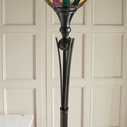 Endon 64042 - Stehleuchte DARK STAR 1xE27/60W/230V d 42 cm