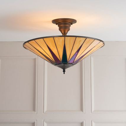Endon 64043 - Anbauleuchte DARK STAR 3xE27/60W/230V d 49 cm