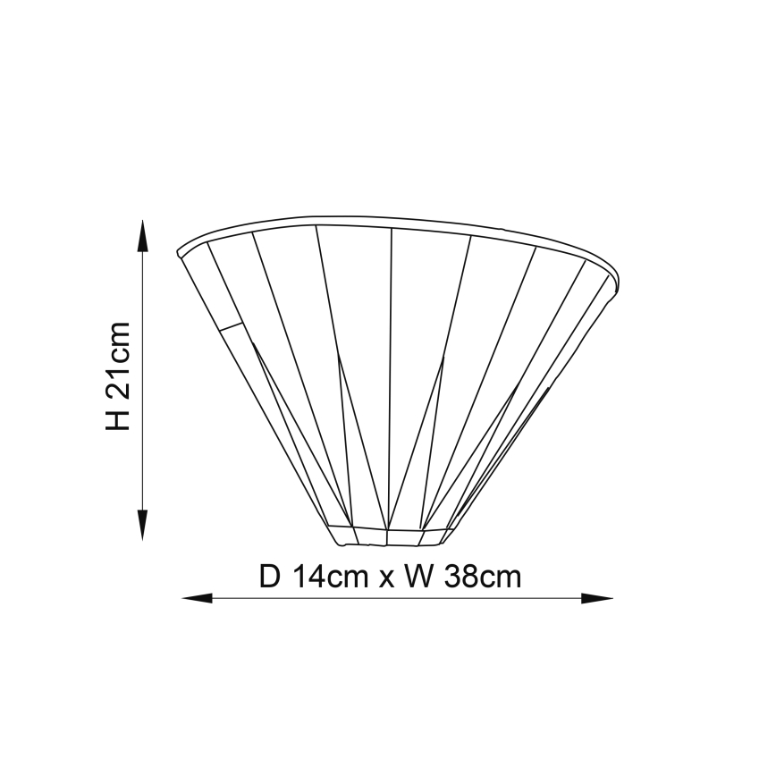 Endon 64046 - Wandleuchte DARK STAR 1xE14/40W/230V