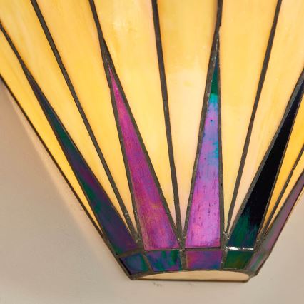 Endon 64046 - Wandleuchte Tiffany DARK STAR 1xE14/40W/230V