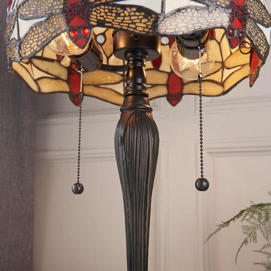 Endon 64086 - Tischleuchte LIBELLE 2xE27/60W/230V d 30 cm