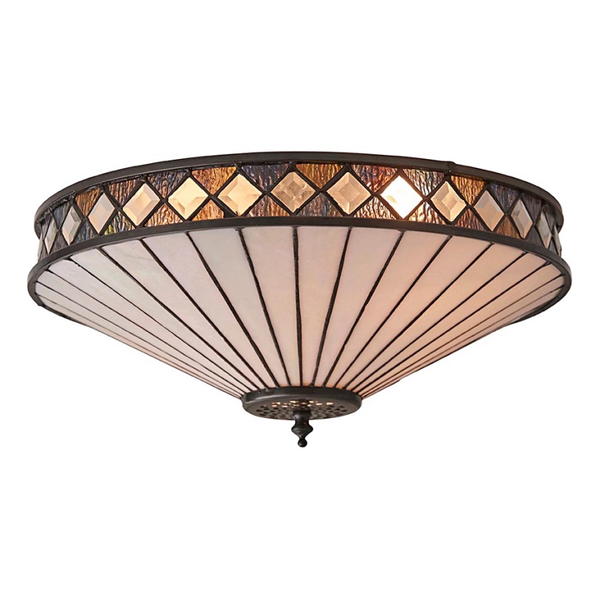 Endon 64145 - Deckenleuchte FARGO 2xE27/60W/230V d 41,5 cm