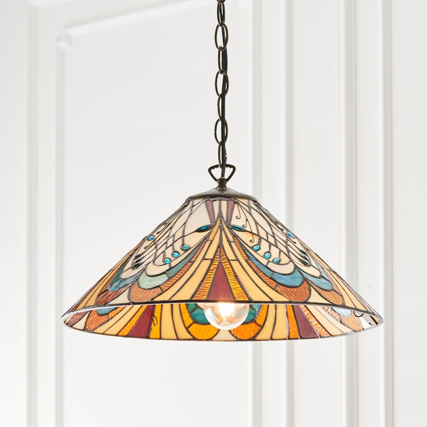 Endon 64162 - Hängeleuchte an Kette HECTOR 1xE27/60W/230V d 40 cm