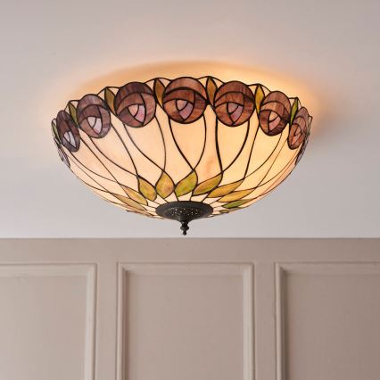 Endon 64173 - Deckenleuchte HUTCHINSON 2xE27/60W/230V d 50 cm