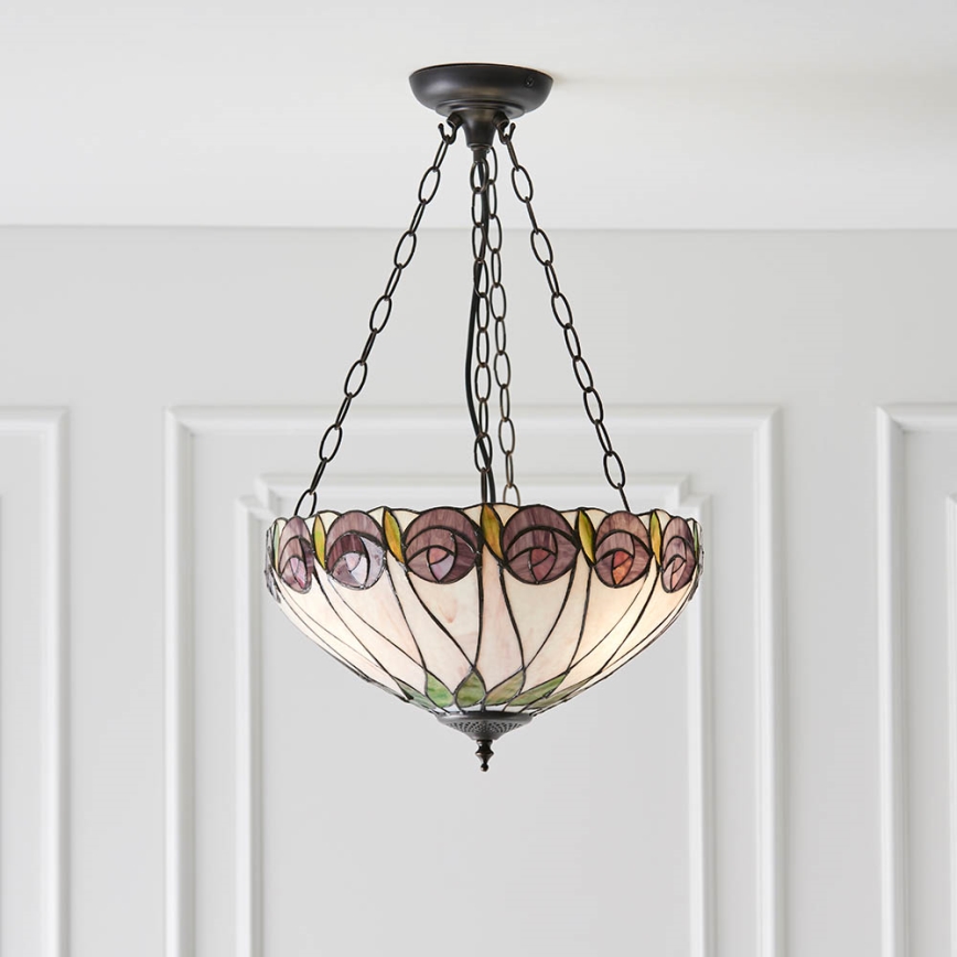 Endon 64175 - Hängeleuchte an Kette HUTCHINSON 3xE27/60W/230V d 40 cm