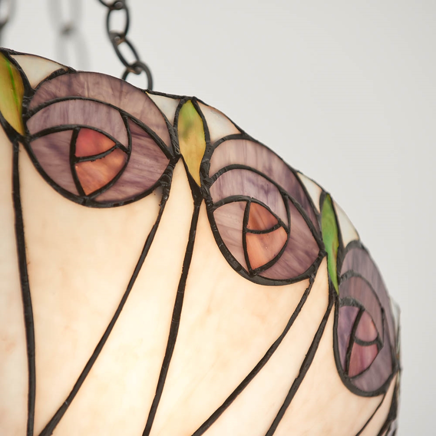 Endon 64175 - Kronleuchter an Kette Tiffany HUTCHINSON 3xE27/60W/230V Ø 40 cm