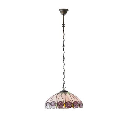 Endon 64176 - Tiffany-Hängeleuchte mit Kette HUTCHINSON 1xE27/60W/230V Ø 40 cm