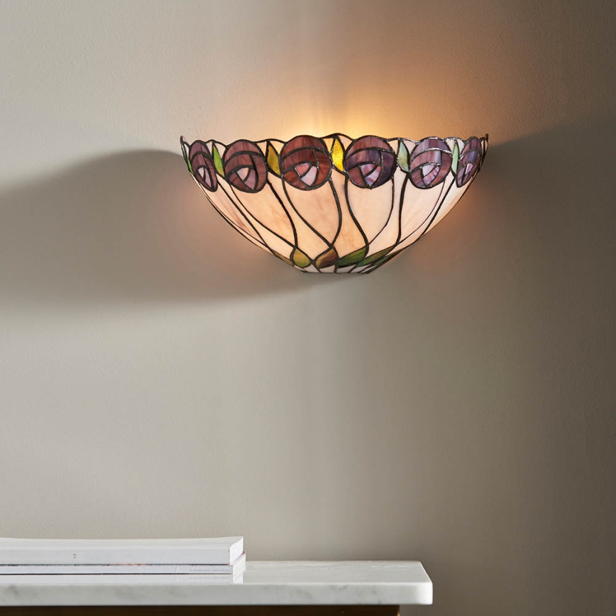 Endon 64178 - Wandleuchte Tiffany HUTCHINSON 1xE14/40W/230V