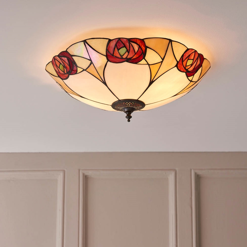 Endon 64182 - Deckenleuchte INGRAM 2xE27/60W/230V d 45 cm