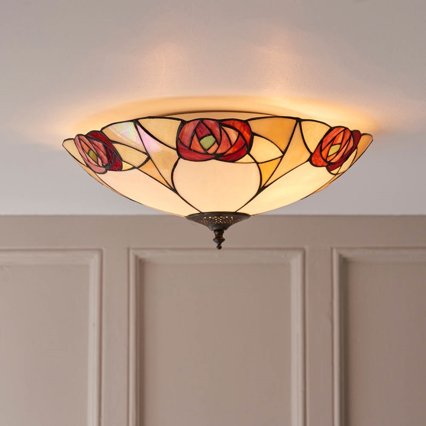 Endon 64182 - Deckenleuchte INGRAM 2xE27/60W/230V d 45 cm