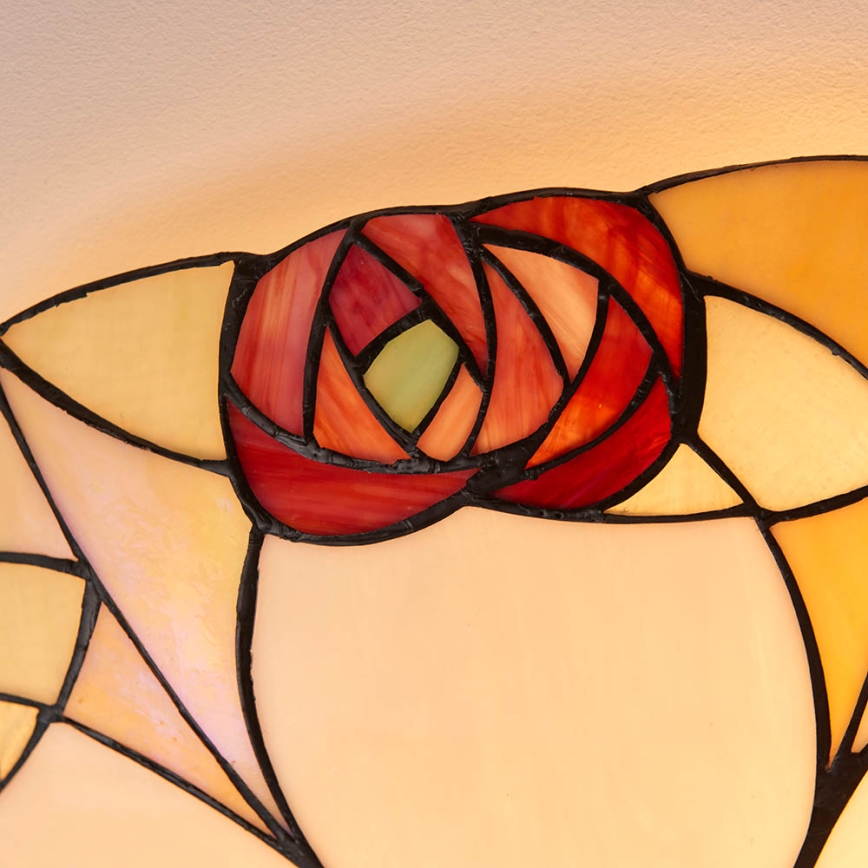 Endon 64182 - Deckenleuchte Tiffany INGRAM 2xE27/60W/230V Ø 45 cm