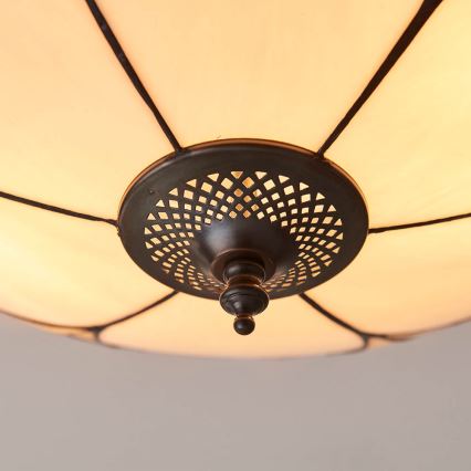 Endon 64182 - Deckenleuchte Tiffany INGRAM 2xE27/60W/230V Ø 45 cm