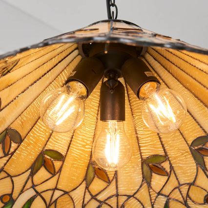 Endon 64194 - Hängeleuchte an Kette JAMELIA 3xE27/60W/230V d 50 cm