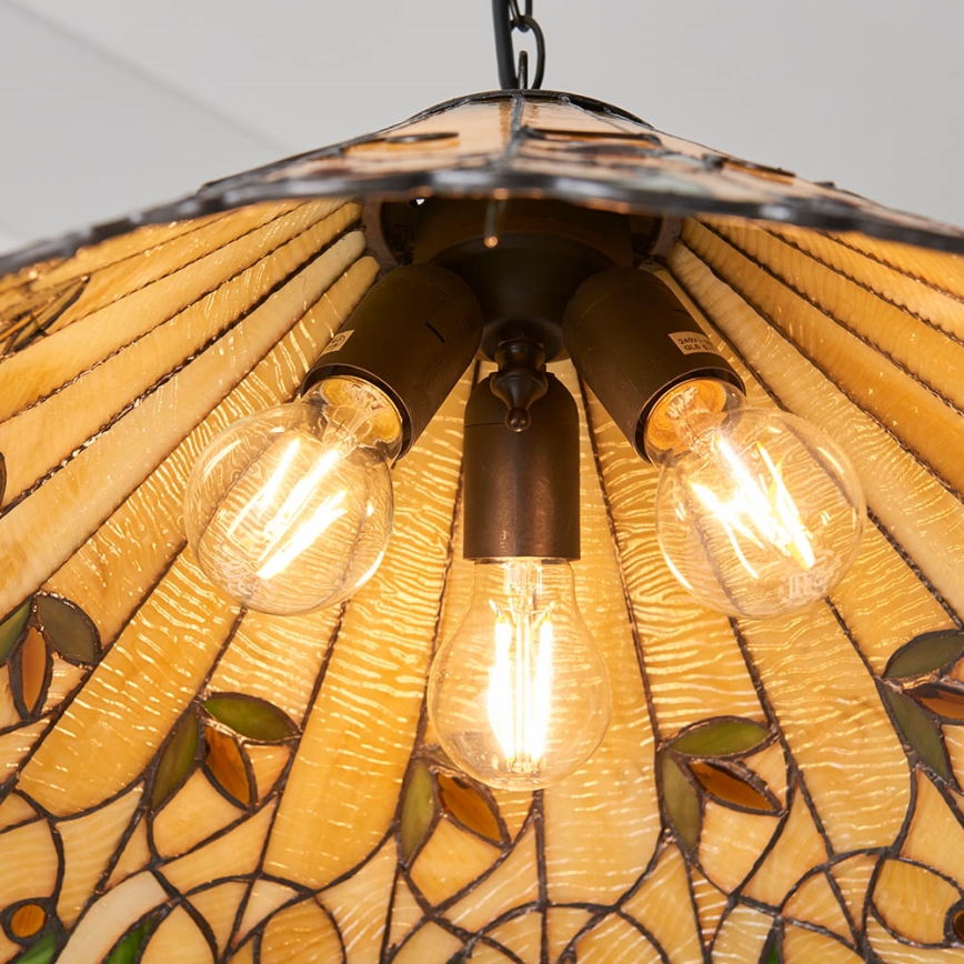 Endon 64194 - Hängeleuchte an Kette JAMELIA 3xE27/60W/230V d 50 cm