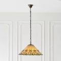 Endon 64194 - Kettenkronleuchter Tiffany JAMELIA 3xE27/60W/230V Ø 50 cm