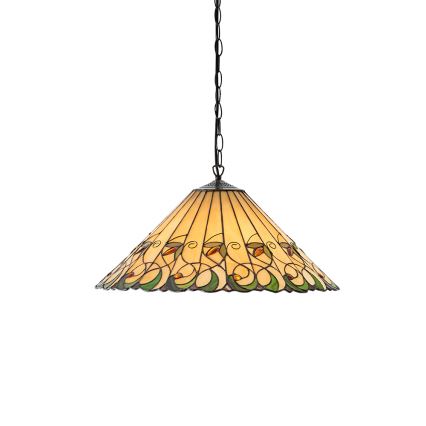 Endon 64194 - Kettenkronleuchter Tiffany JAMELIA 3xE27/60W/230V Ø 50 cm