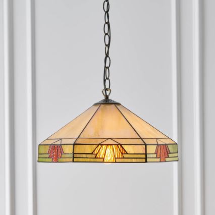Endon 64285 - Hängeleuchte an Kette NEVADA 1xE27/60W/230V d 35 cm