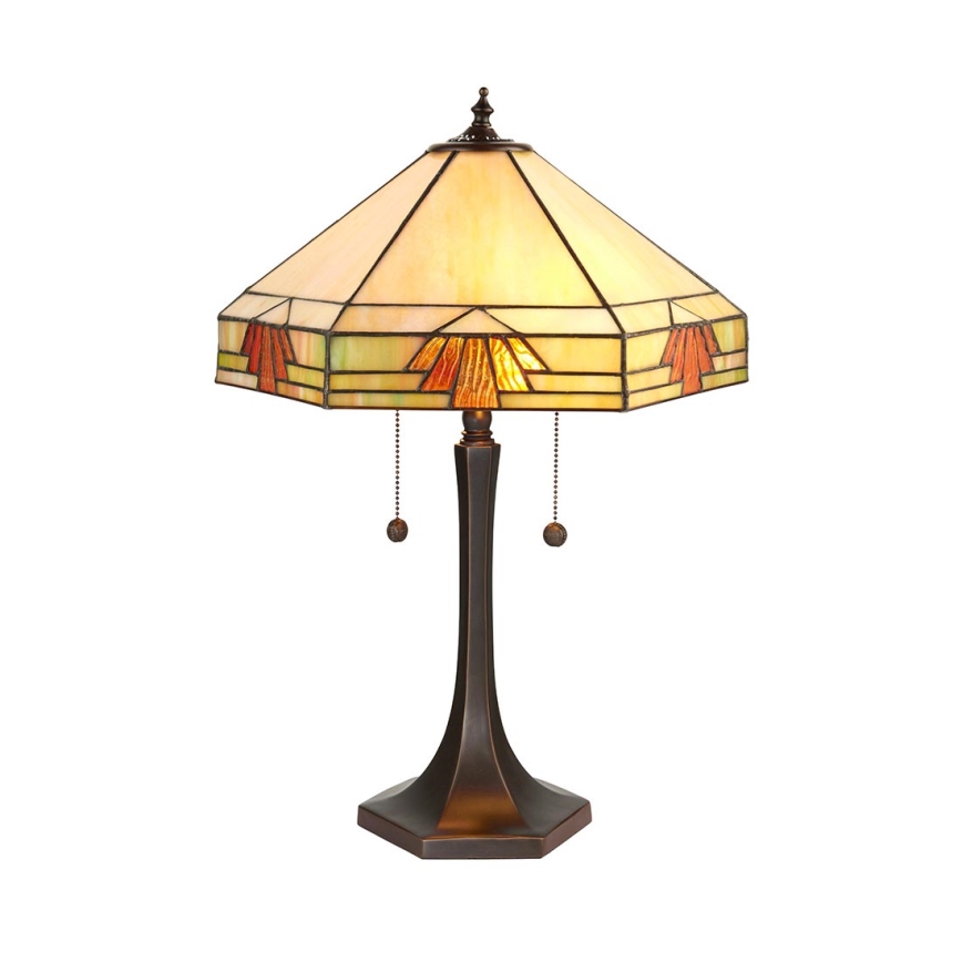 Endon 64286 - Tischleuchte NEVADA 2xE27/60W/230V d 40 cm