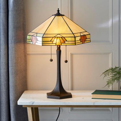 Endon 64286 - Tischleuchte NEVADA 2xE27/60W/230V d 40 cm