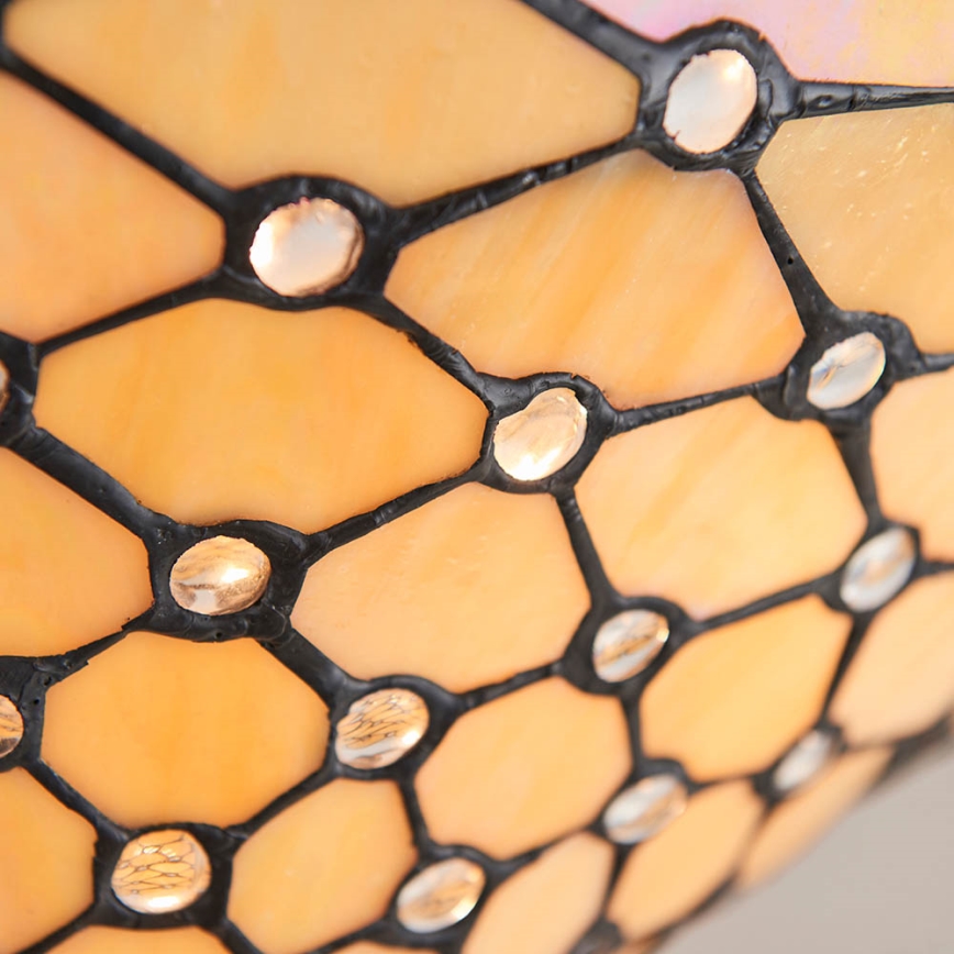 Endon 64300 - Tiffany-Deckenleuchte PEARL, Aufputz, 3xE27/60W/230V, Ø 37 cm