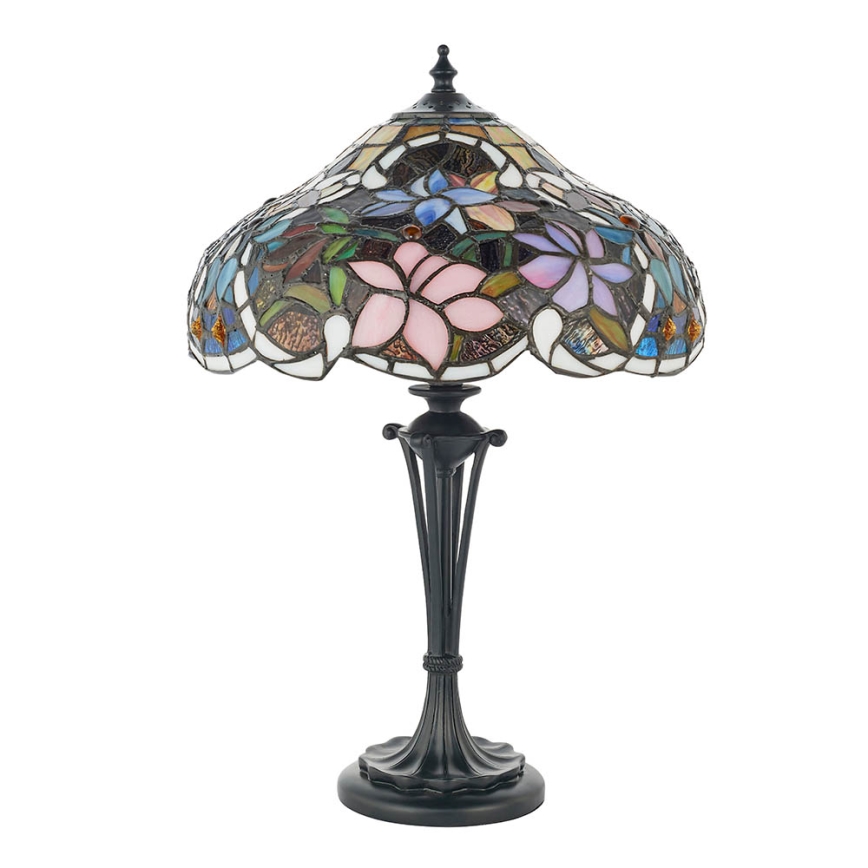 Endon 64327 - Tischlampe Tiffany SULLIVAN 2xE14/40W/230V Ø 30 cm