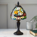 Endon 64331 - Tischleuchte Tiffany SYLVETTE 1xE14/40W/230V Ø 15 cm