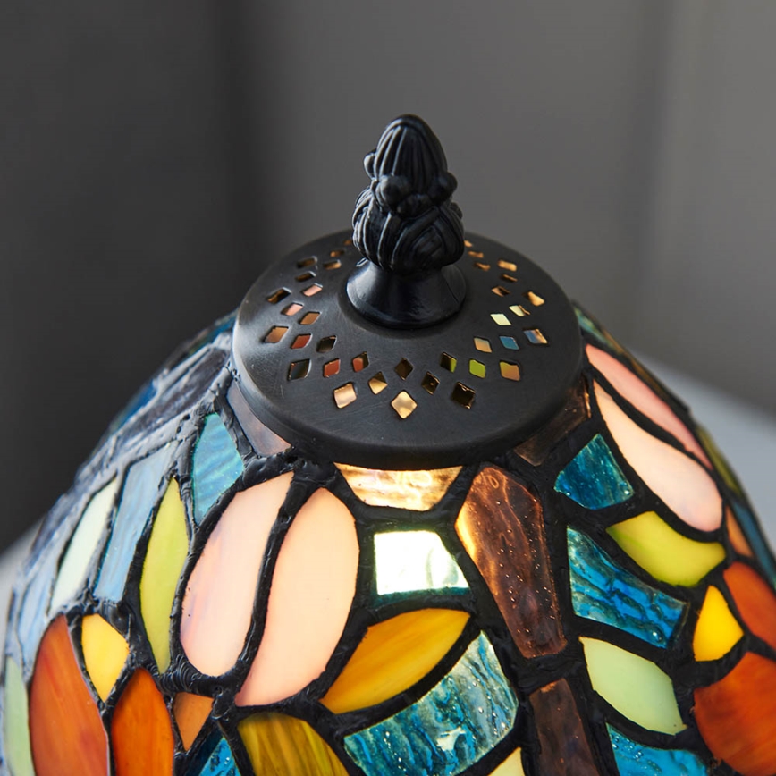 Endon 64331 - Tischleuchte Tiffany SYLVETTE 1xE14/40W/230V Ø 15 cm