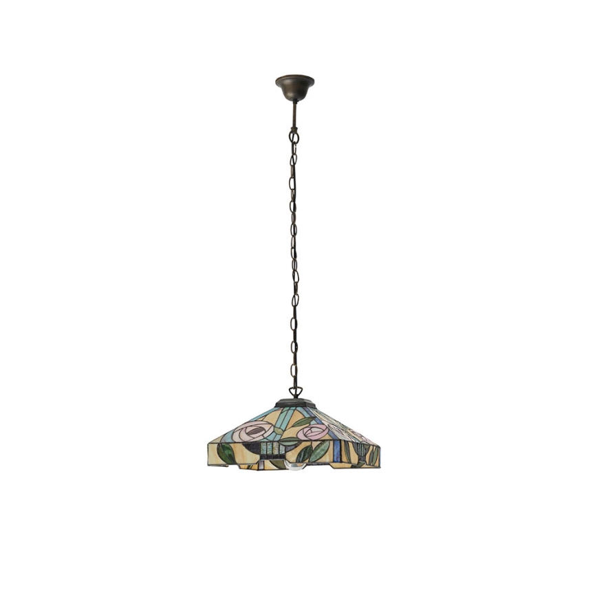 Endon 64385 - Hängeleuchte an Kette Tiffany WILLOW 1xE27/60W/230V Ø 35 cm