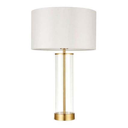 Endon 68802 - Dimmbare Tischlampe mit Touch-Bedienung LESSINA 1xE27/10W/230V gold/weiß