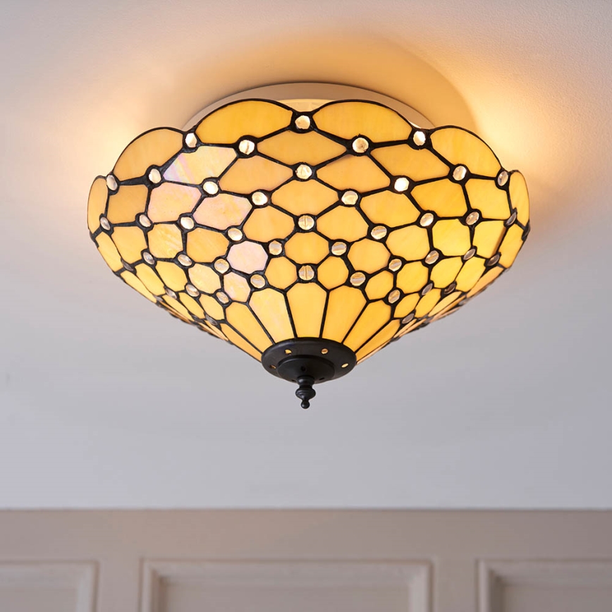 Endon 70242 - Deckenleuchte PEARL 2xE27/60W/230V d 37 cm