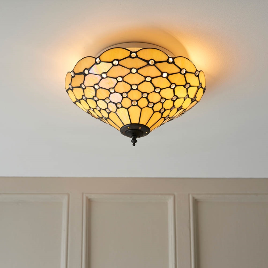 Endon 70242 - Deckenleuchte PEARL 2xE27/60W/230V d 37 cm
