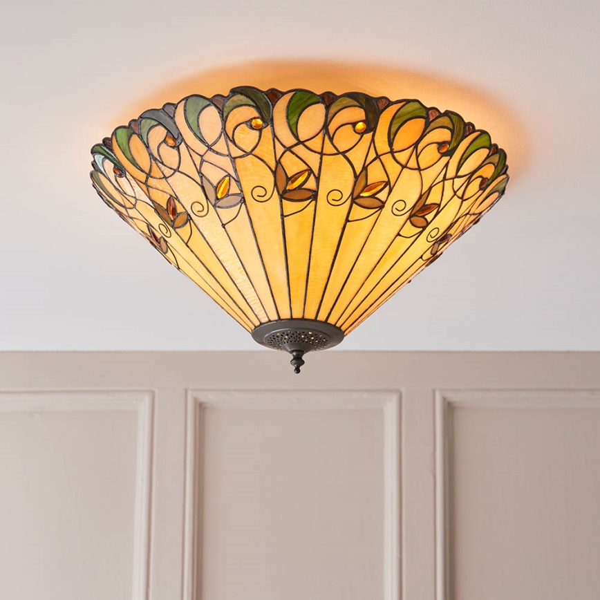 Endon 70706 - Deckenleuchte JAMELIA 2xE27/60W/230V d 50 cm