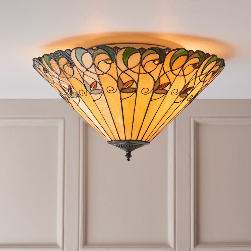 Endon 70706 - Deckenleuchte JAMELIA 2xE27/60W/230V d 50 cm