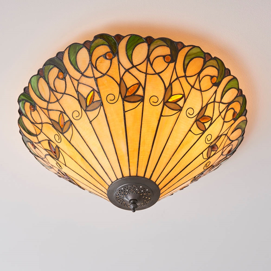 Endon 70706 - Deckenleuchte JAMELIA 2xE27/60W/230V d 50 cm