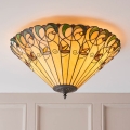 Endon 70706 - Tiffany-Deckenleuchte JAMELIA 2xE27/60W/230V Ø 50 cm