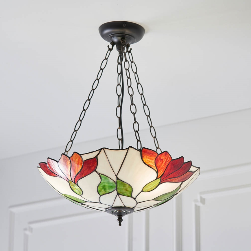 Endon 70946 - Hängeleuchte an Kette BOTANICA 3xE27/60W/230V d 45 cm