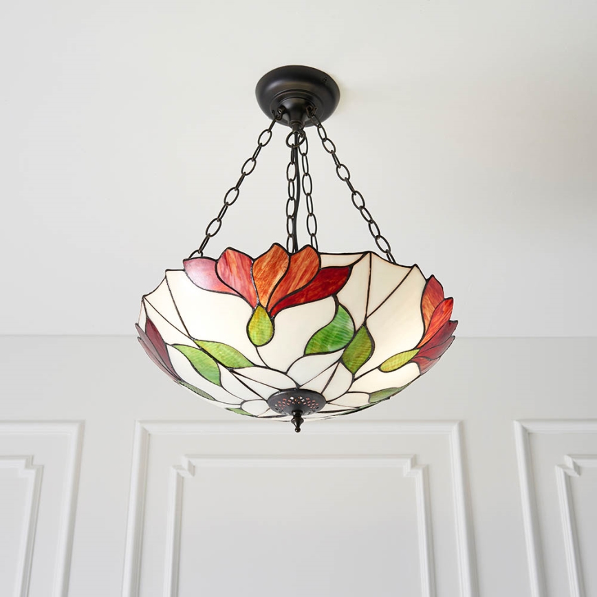 Endon 70946 - Hängeleuchte an Kette BOTANICA 3xE27/60W/230V d 45 cm